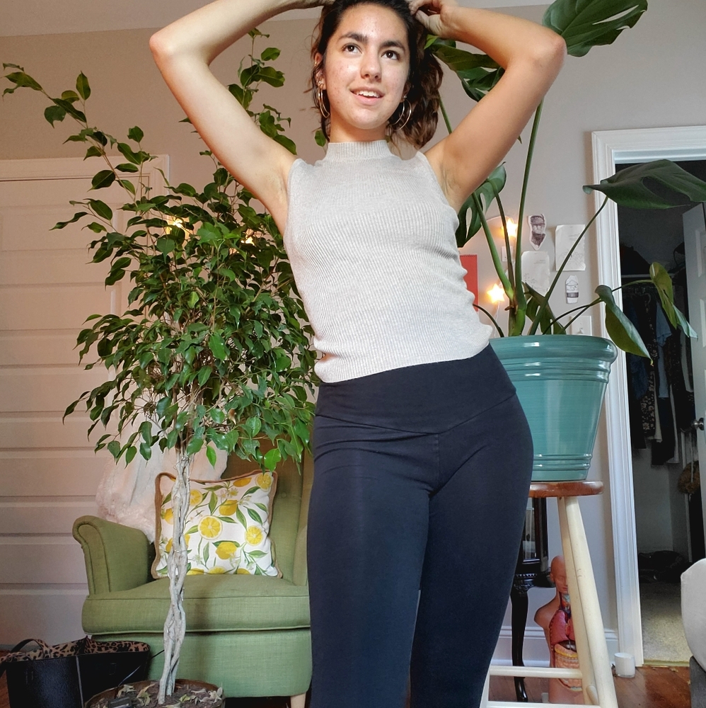high neck top